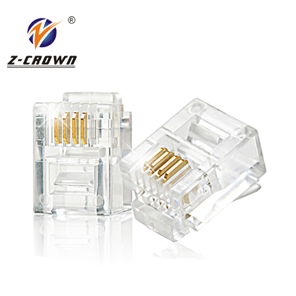 Cat3 RJ116P4C/6P2C Plug