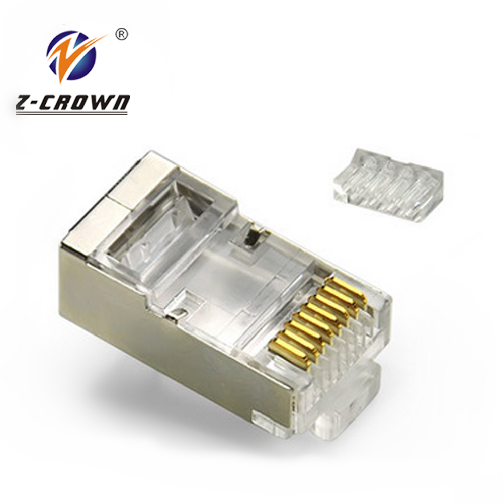 Cat6 RJ-45 staggered gold plated connectors