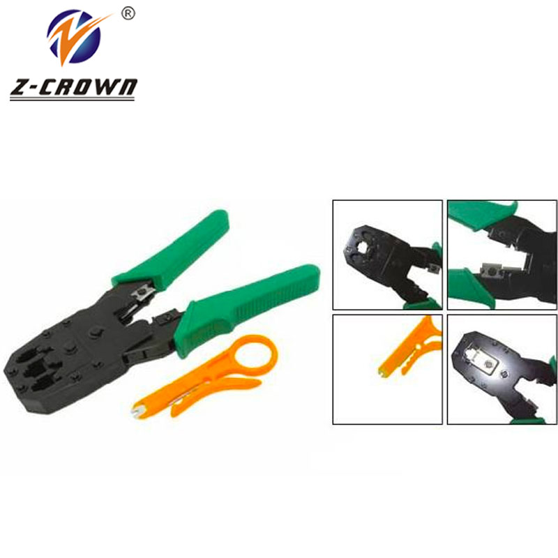 RJ45 RJ11 CAT5 NETWORK TOOL KIT Wire Cable Crimper Crimp PC